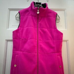 Nearly New Lilly Pulitzer reversible zip-front vest